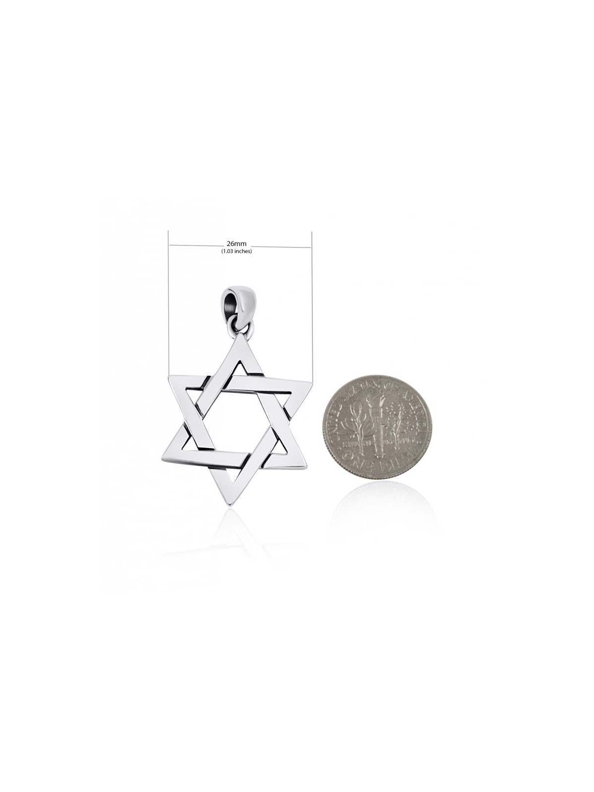 AJDesign Grand collier étoile de David pour... | Cadeau juif d'Israël