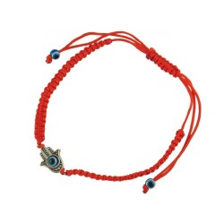 Braided Red Cord Kabbalah Bracelet Filigr... | Jewish Gift from Israel