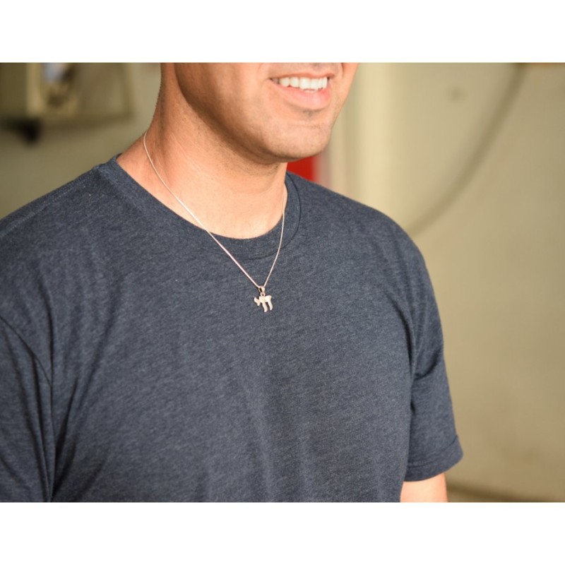 Collier pendentif Chai classique en argent sterling... | Colliers et pendentifs Chai