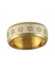 Stainless Steel Ring Gold with Star of David | Jewish Rings