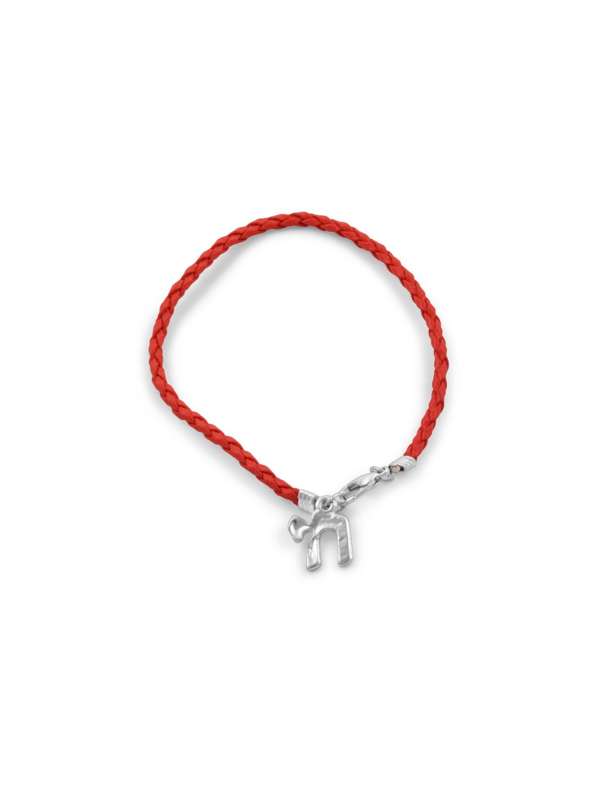 Red Cord Kabbalah Bracelet Silver Chai Charm | Jewish Gift from Israel