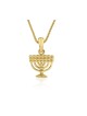 Collier en or 14 carats avec pendentif %96 Image... | Bijoux Judaica en or 14 carats