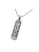Pendentif collier Mezouza greffé en argent sterling... | Cadeau juif d'Israël
