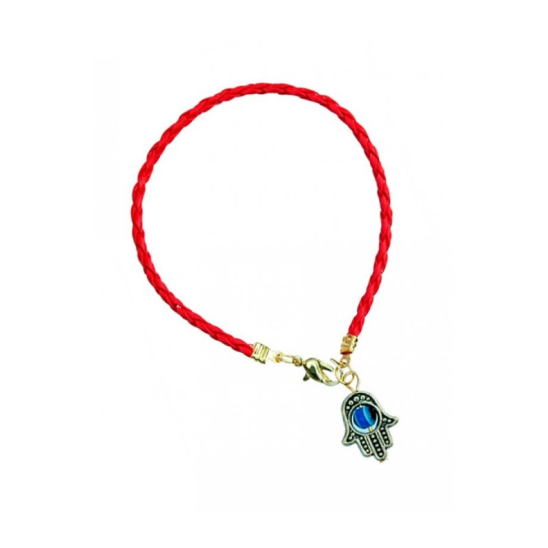 AJDesign Red Braided Cord Kabbalah Bracelet Hamsa Charm ... | AJDesign
