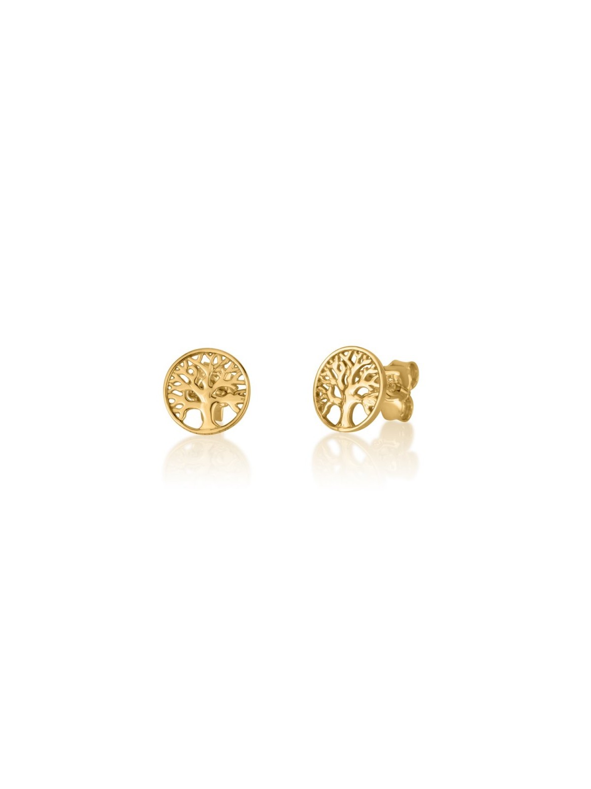 Solid 14K Yellow Gold Stud Earrings for ... | 14k Gold Judaica Jewelry