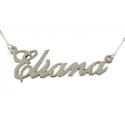 Collier en argent sterling avec prénom anglais Cursi... | Collier Prénom Anglais