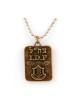 Israeli Army Dog Tag Necklace with Travel Prayers Wo... | Israeli Army
