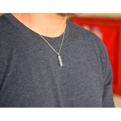 Mezuzah Necklace Pendant in Sterling Silv... | Jewish Gift from Israel