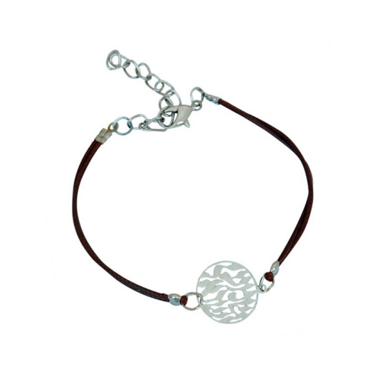 Black Cord Bracelet with Rhodium Shema Yi... | Jewish Gift from Israel