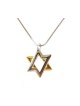 Rhodium Two tone 2 Layer Star of David Ne... | Jewish Gift from Israel
