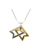Rhodium Two tone 2 Layer Star of David Ne... | Jewish Gift from Israel
