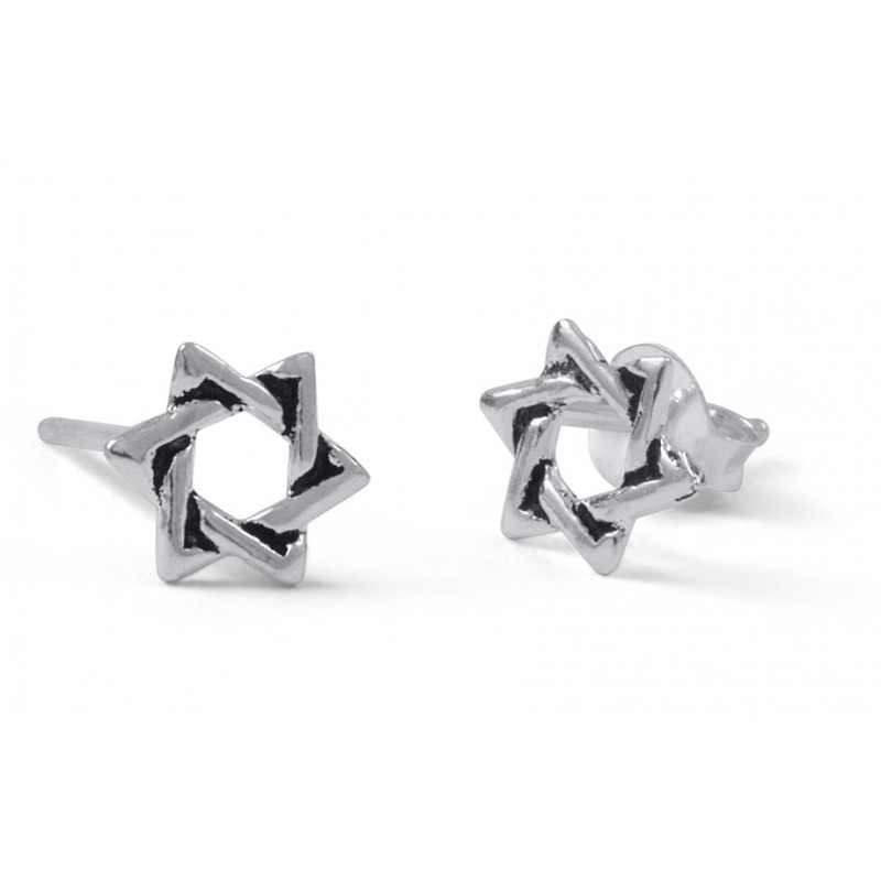 Star of David 925 Sterling Silver Stud Earrings | Earrings