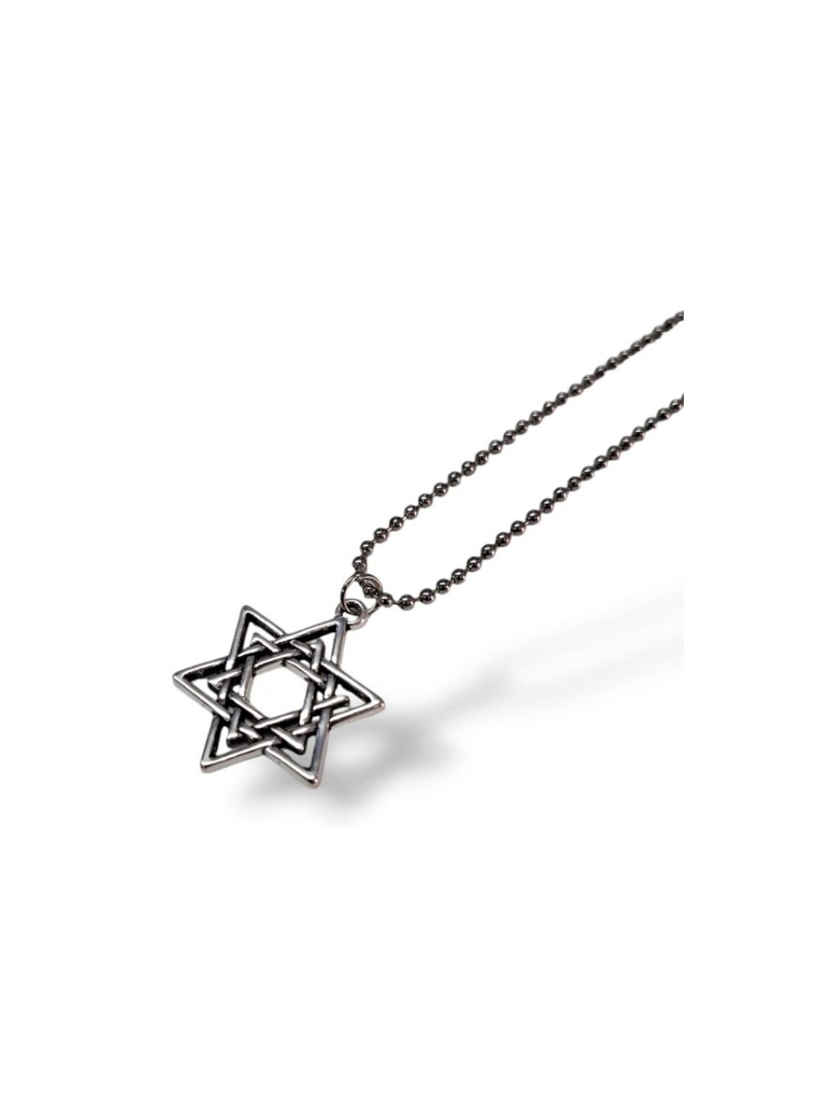 Pendant Necklace Double Star of David %96 Stainless ... | IDF Dog-Tags