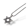 Pendant Necklace Double Star of David %96 Stainless ... | IDF Dog-Tags