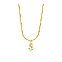 Chaîne serpent en argent sterling plaqué or N... | Bijoux de mode israéliens