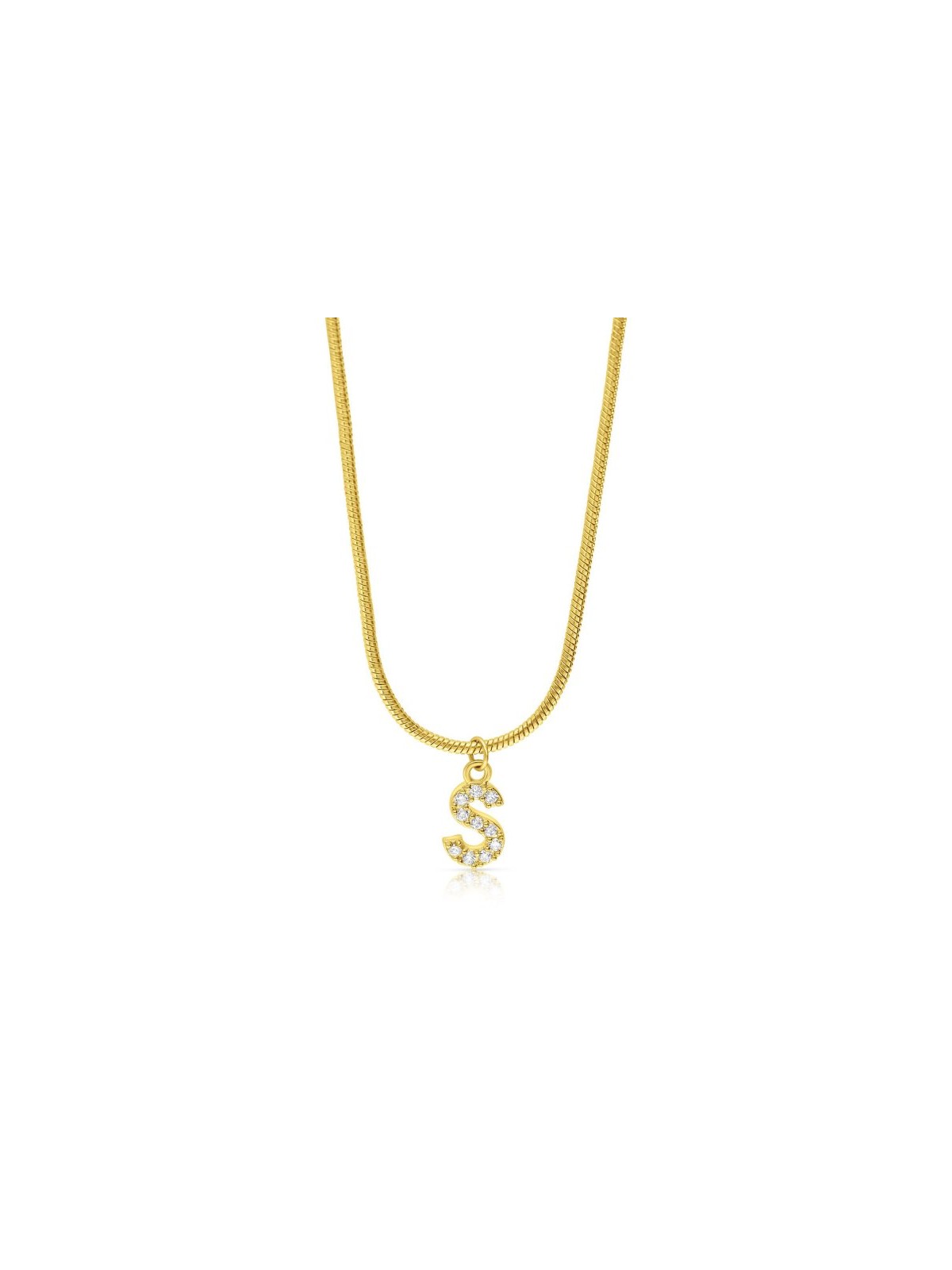 Gold Plated Sterling Silver Snake Chain N... | Israeli Fashion Jewelry