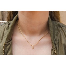Gold Plated Sterling Silver Snake Chain N... | Israeli Fashion Jewelry