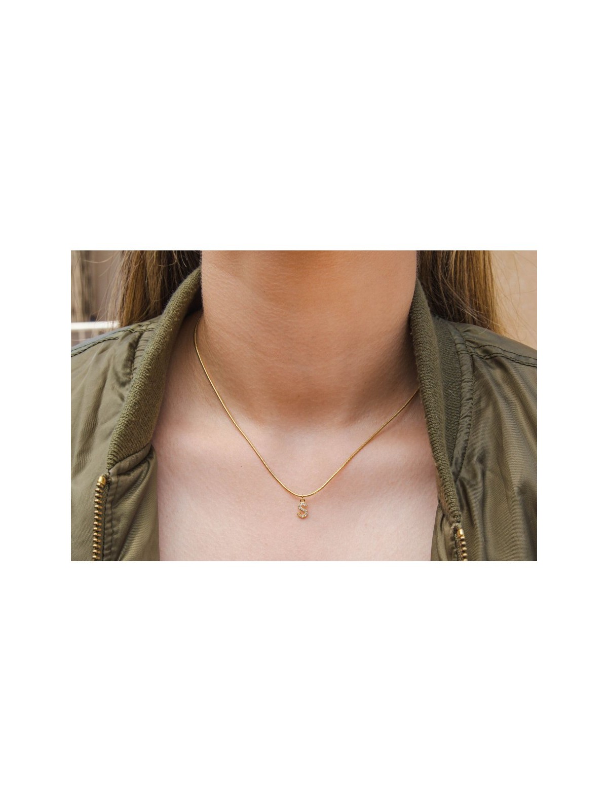 Chaîne serpent en argent sterling plaqué or N... | Bijoux de mode israéliens