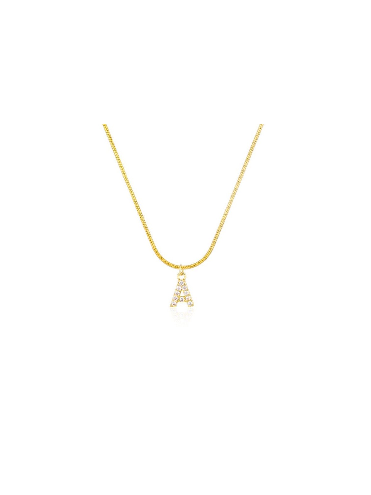 Gold Plated Sterling Silver Snake Chain N... | Israeli Fashion Jewelry