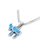 Chai Necklace Hebrew Letter Opal Stone ... | Chai Necklaces & Pendants