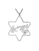 Star of David Heart Sterling Silver Hebrew N... | Personalized Jewelry
