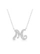 Sterling Silver Initial Letter Pendant Ne... | Israeli Fashion Jewelry