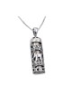 Collier pendentif Mezouza en argent sterling... | Cadeau juif d'Israël