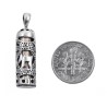 Mezuzah Necklace Pendant in Sterling Silv... | Jewish Gift from Israel
