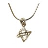 Rhodium Necklace with Merkava Kabbalah Pe... | Jewish Gift from Israel