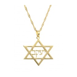 Collier de nom hébreu personnalisé à l’intérieur de l’étoile de D... | Bijoux personnalisés