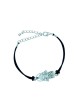 Rhodium Hamsa Bracelet on Leather Cord | Jewish Gift from Israel