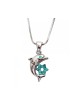 Collier Pendentif Rhodium Dauphin avec Gle... | Cadeau juif d'Israël