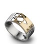Haari Kabbalah Gold and Silver Jewish Ring with Star... | Jewish Rings