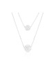 Collier double épaisseur en argent sterling %... | Bijoux de mode israéliens