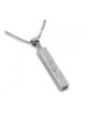 Petit collier pendentif mezouza carré en... | Cadeau juif d'Israël