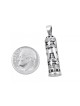 Mezuzah Necklace Hebrew Chai Pendant Sign... | Jewish Gift from Israel