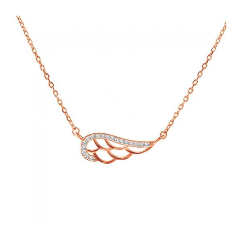 Collier plume en argent sterling plaqué or... | Bijoux de mode israéliens