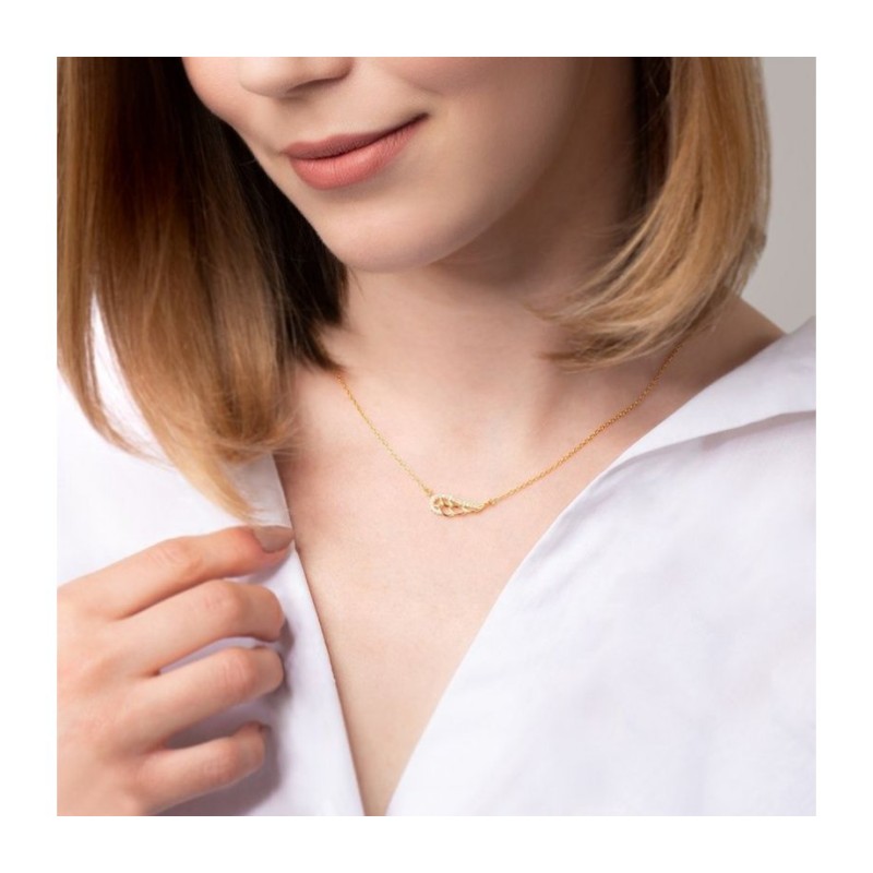 Collier plume en argent sterling plaqué or... | Bijoux de mode israéliens