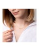Collier plume en argent sterling plaqué or... | Bijoux de mode israéliens