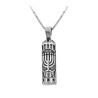Sterling Silver Necklace with Mezuzah Pen... | Jewish Gift from Israel