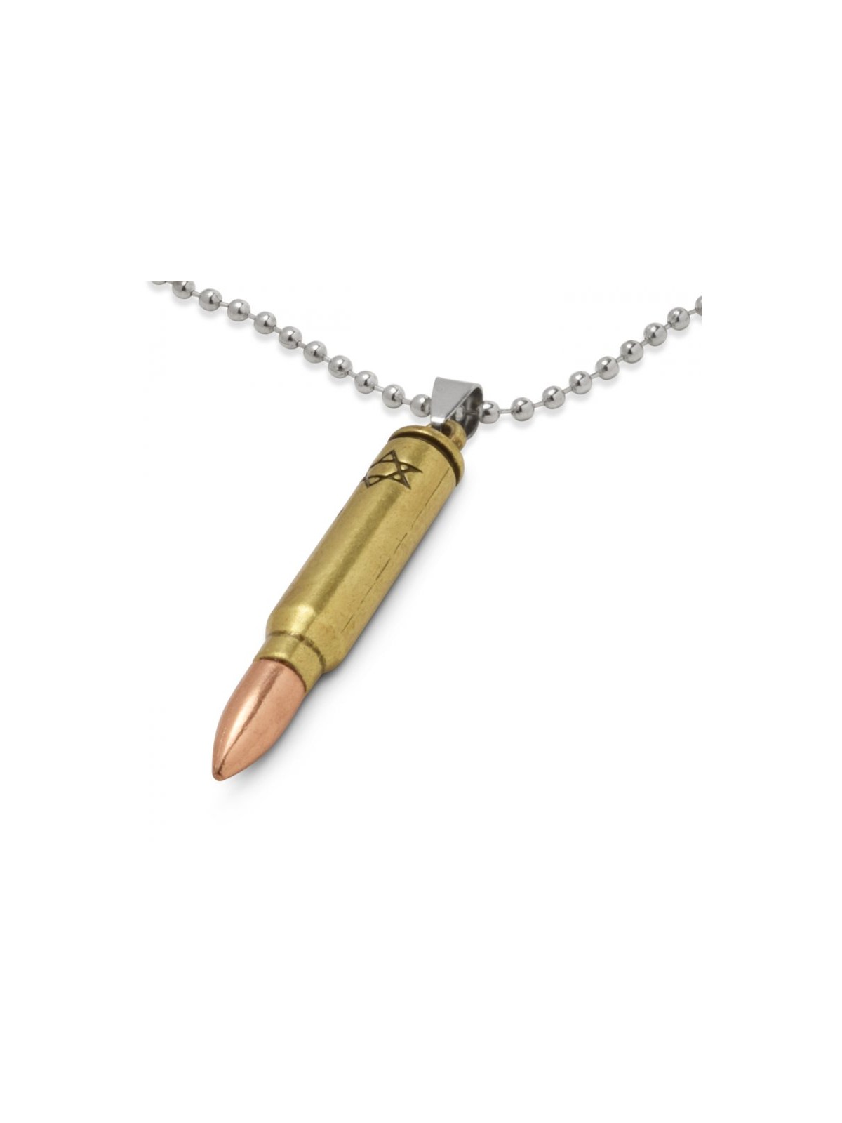 Israeli Army M 16 Rifle Bullet Pendant with Star of ... | Israeli Army