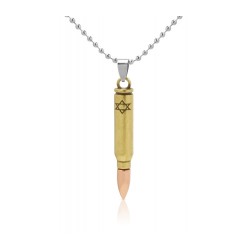 Israeli Army M 16 Rifle Bullet Pendant with Star of ... | Israeli Army