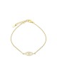 Bracelet en argent sterling plaqué avec cri... | Bijoux de mode israéliens