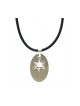 Stainless Steel Round IDF necklace on Rubber Cord | Israeli Army