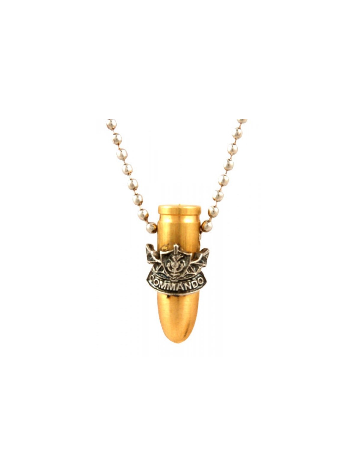Collier avec pendentif en bronze de balle de l'armée israélienne Com... | Armée israélienne