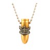Necklace with Israeli Army Bullet Bronze Pendant Com... | Israeli Army