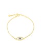 Bracelet en argent sterling avec Blue Evil E... | Bijoux de mode israéliens
