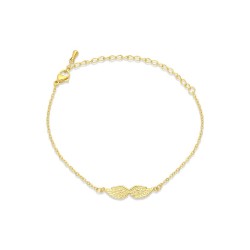 Bracelet en argent sterling plaqué or jaune... | Bijoux de mode israéliens