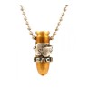 Necklace Bronz Bullet Pendant Embossed with Peace Do... | Israeli Army