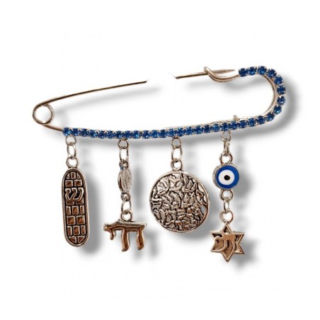 Jewish Blessings Pin for Baby Crib Carriage or Str... | New Baby Gifts